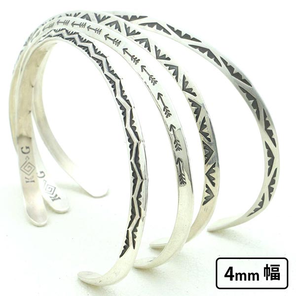 バングル 4mmトライアングルタイプ ハンドメイドジュエリー